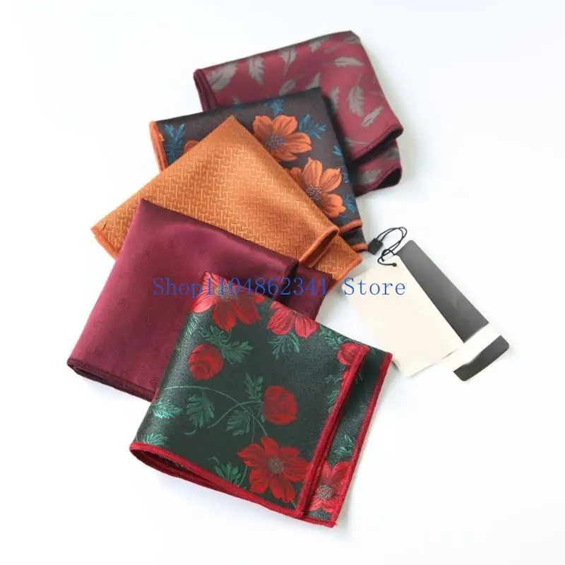 5asd Fazzoletto colorato con motivo floreale leggero per forniture aziendali per matrimoni