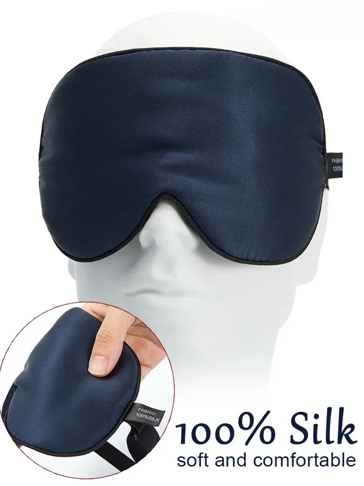 

100% Natural Mulberry Silk Sleep Mask Soft and Comfortable Eye Patches Soft Blindfold Smooth Eye Mask Eyeshade Eye Cover Patch