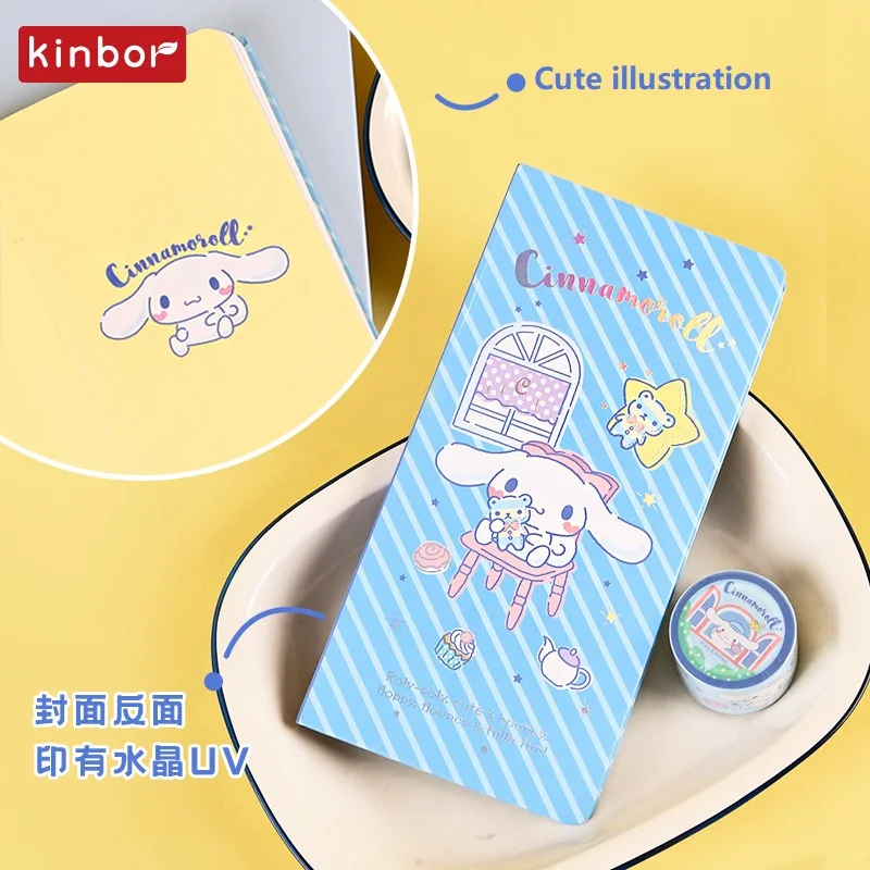 Imagem -03 - Conjunto de Planejador Semanal Kinbor Caderno de Desenho Animado Sanrio Kawaii sem Data Livro de Esboço Estético Lembranças de Kit de Livro de Mão para Meninas