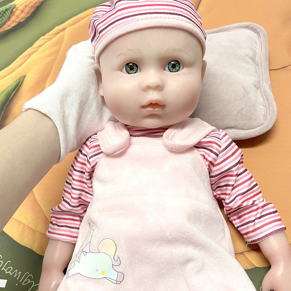 18 Inches COSDOLL Reborn Baby Realistic Silicone Body Alive LoL Bebe Newborn Unpainted Finished Doll Children Girls Gift Dolls