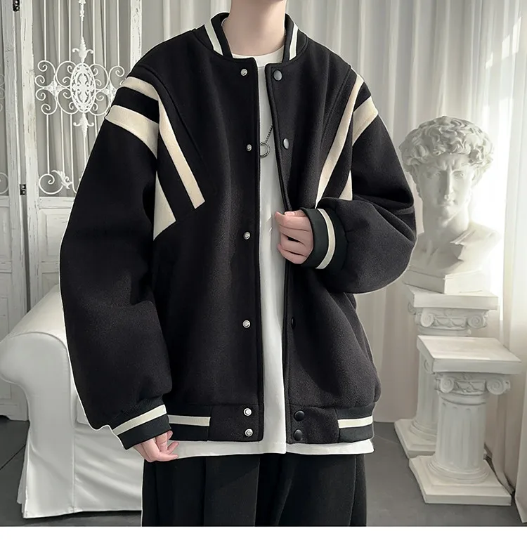 Giacche da baseball Donna di alta qualità Autunnoinverno Gorpcore Ballerino Collageato Scorrevole Velluto Prese d'aria Diagonale Anni 2000 Simbolo Danzante OL