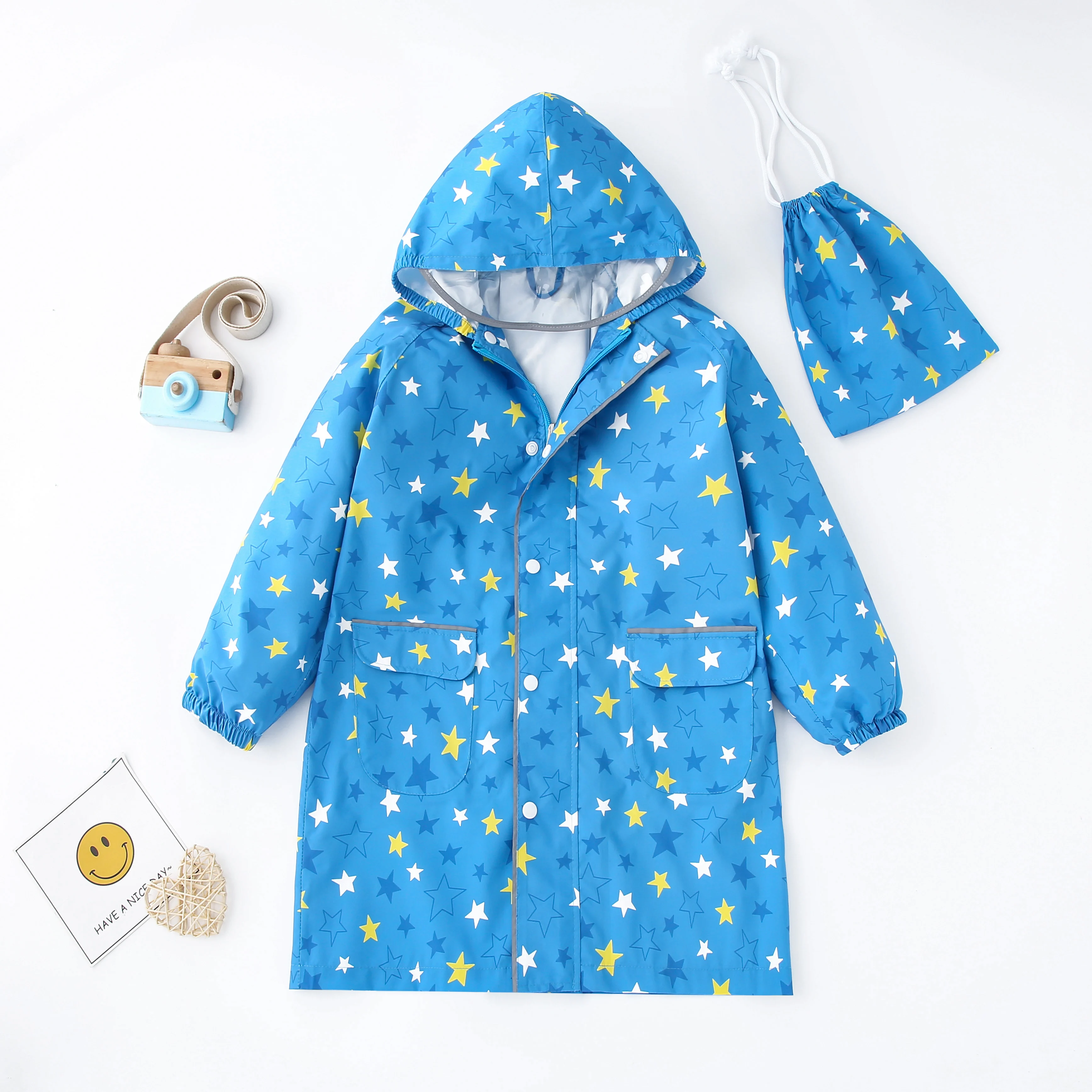 Children’s Raincoat baby RainCoat Kids Boy Girl Tour Light Waterproof Fabric Soft Rainwear Raincoats for kid