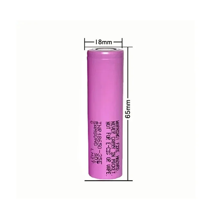 2-30pcs 3.7V 18650 Batte INR18650 35E 3500mAh Rechargeable Batte 25A Discharge Suitable for Screwdriver Flashlight Electric Toys