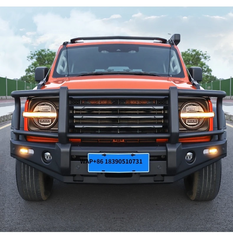 

For Tank 300 Auto Parts Bull bar with Australian Style Front Bumper Made of Manganese Steel and Aluminum Alloy Material