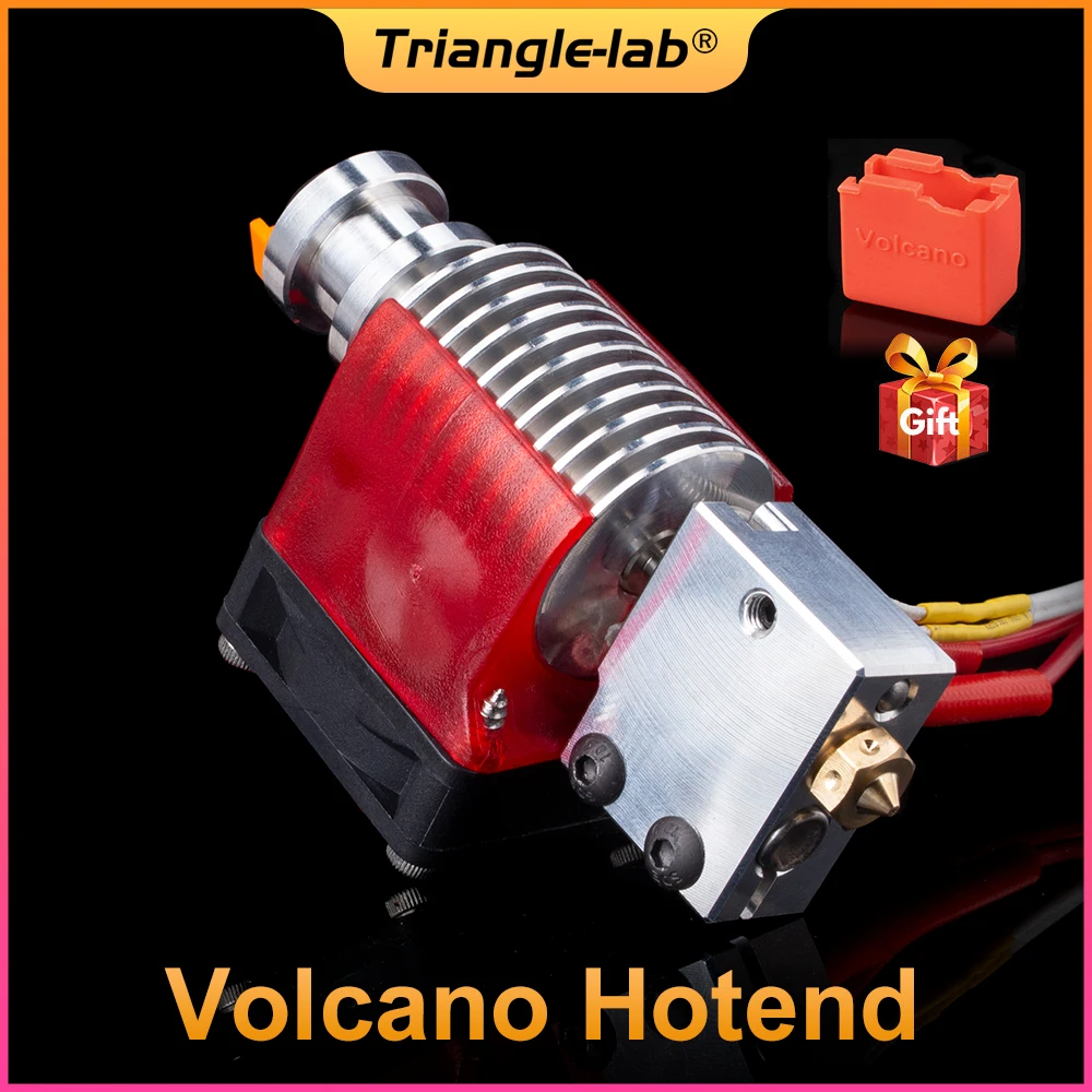 

R Trianglelab V6 Volcano Hotend 12 В/24 В с дистанционным принтом Bowen J-head Hotend и кронштейн охлаждающего вентилятора для v6 HOTEND для PT100