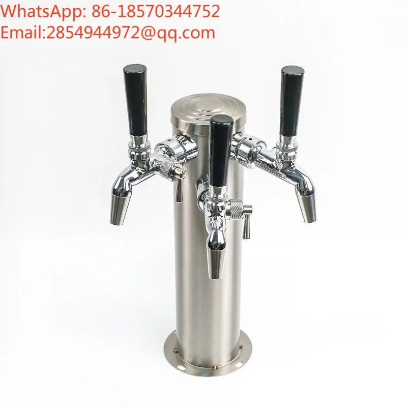 Stainless Steel Three Hole Wine Column Set, Craft Beer Machine Accessories