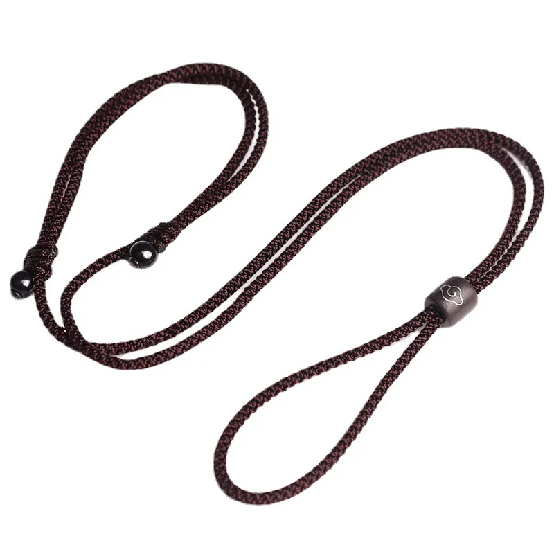 Perles de bois de santal, corde tressée à la main, matériel DIY pour la fabrication de colliers et de pendentifs, composants de cordes et de fils