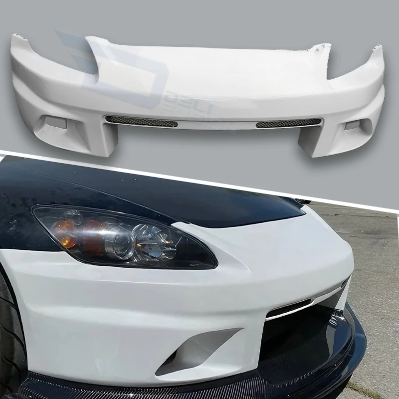 

Для Honda S2000 AP1 AP2 99-09: Передний бампер в стиле Voltx, для уличного использования, из FRP, аксессуары для тюнинга экстерьера автомобиля и автоаксессуары