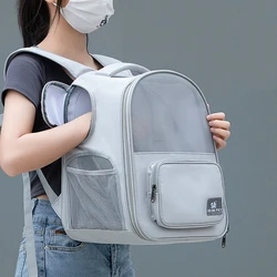 Portable Cat Carrier Bag Foldable Multi-Function Pet Kitten Backpack Large Space Capsule Bubble Shoulder Pet Backpack Tent Cage
