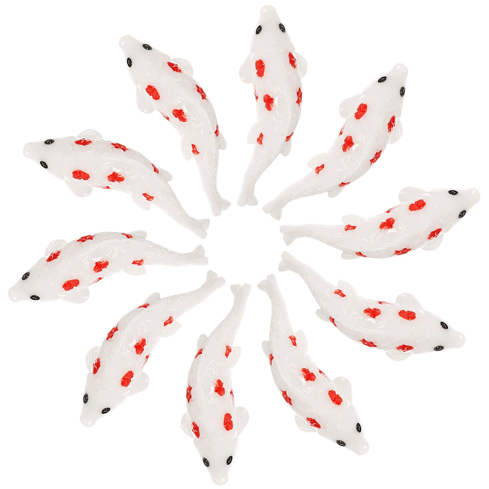 

30pcs Goldfish Decorations Miniature Vivid Landscape Ornaments Aquarium Micro Marine Fish Props Landscape Goldfish DIY