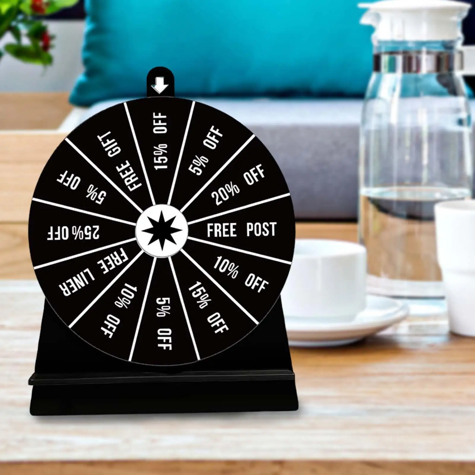 Turntable Drinking Wheel Fortune Game Tabletop Game for KTV Party Carnival