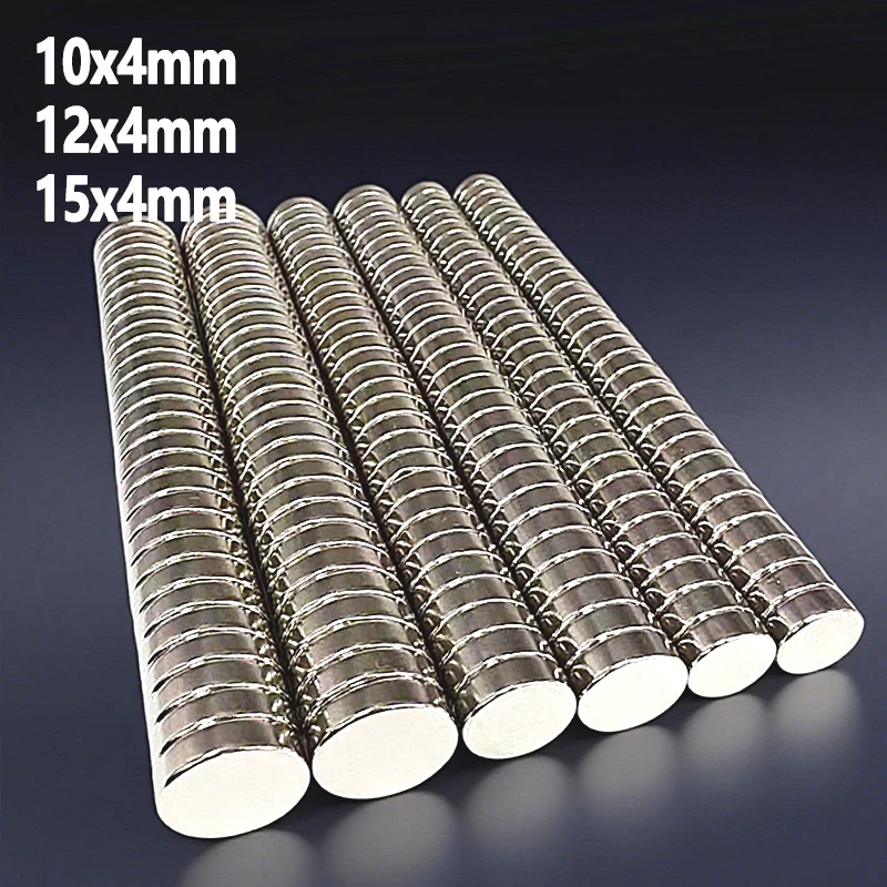 

5-100pcs Round Magnet 10x4 12x4 15x4mm Refrigerator Whiteboard Kitchen Office Garage Tool Fridge 10*4 12*4 15*4mm Accessory