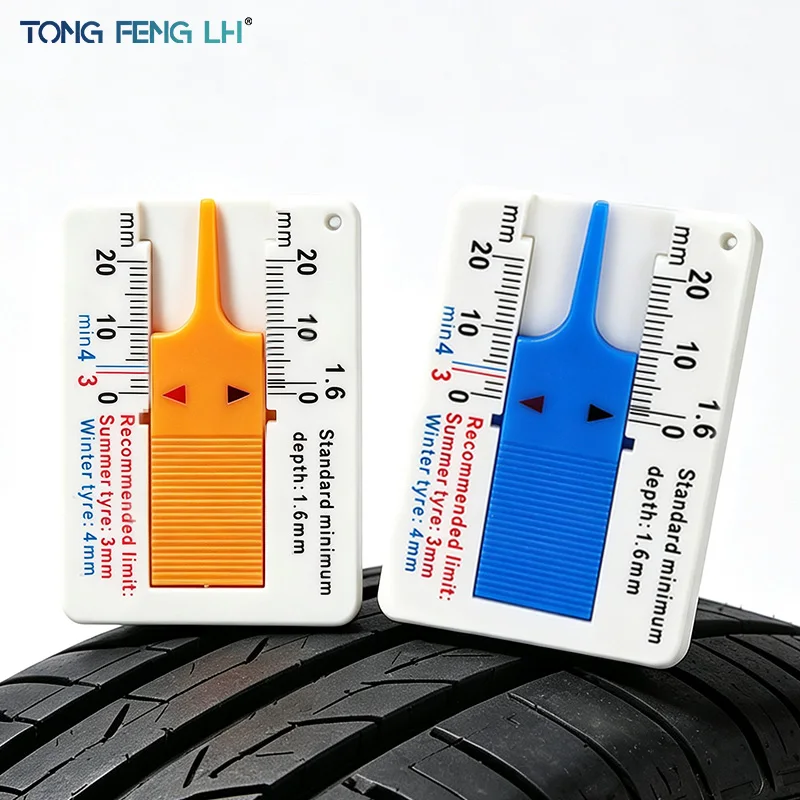0-20mm Auto Car Tyre Tread Depthometer Depth Indicator Gauge Gage Motorcycle Trailer Van Wheel Measure Tool Measrement Supplies