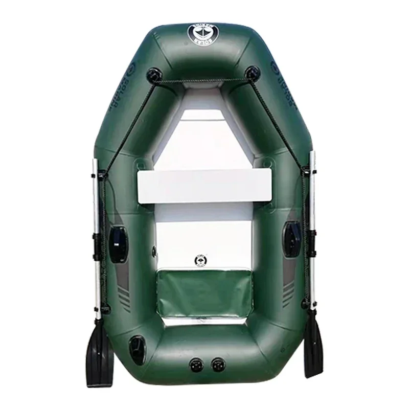 Single Person Inflatable Kayak Pontoon Fishing Boat PVC Touring Rowing Canoe Gift For Fishing Enthusiasts