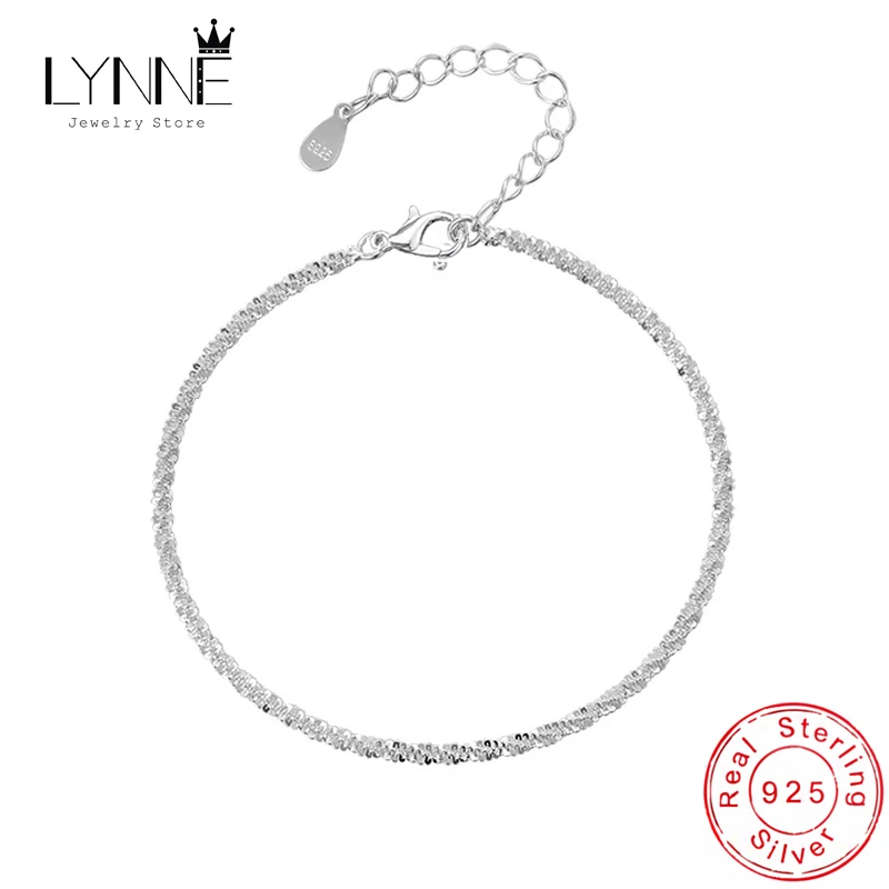 Mode Verdrehte Weave Kette Für Frauen Fußkettchen Heißer Verkauf 925 Sterling Silber Fußkettchen Armband Für Frauen Fuß Schmuck Fußkettchen Auf fuß