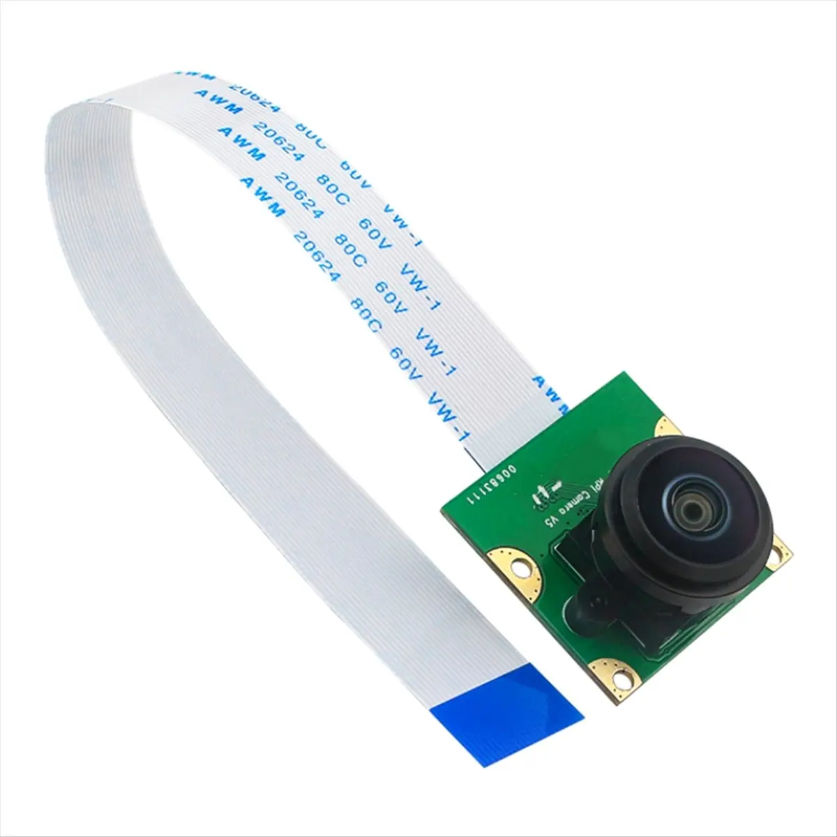 A72Z 8MP IMX219 Mini Camera Module for 5, MIPI- Interface 200° FOV with Pi5 Flexible Cable,Night Vision