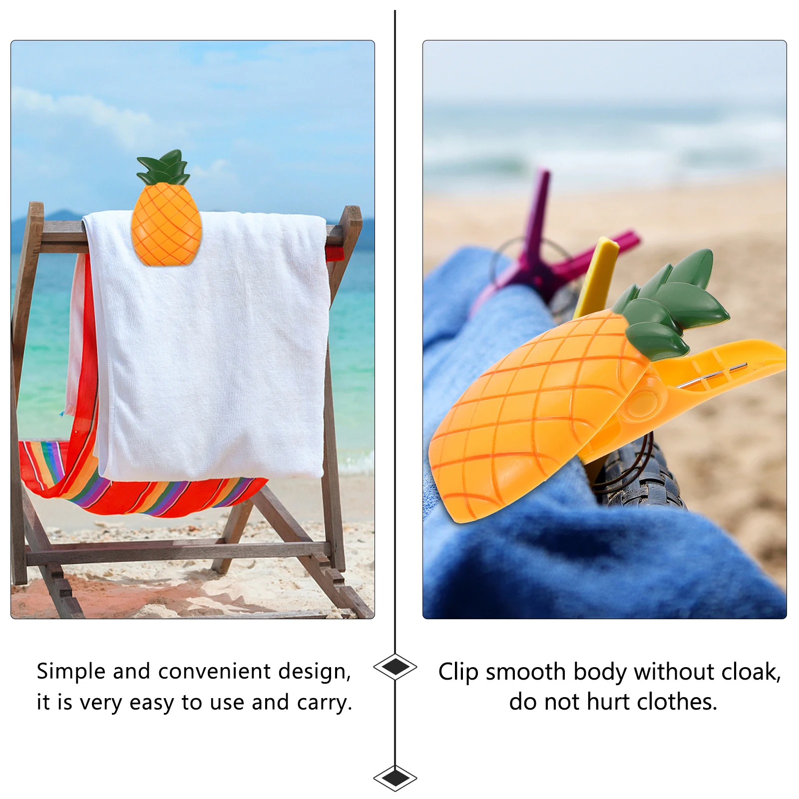 

Powerful Windproof Clips Pineapple Shape ABS Material Smooth Edge Clothes Clamp For Socks Towel Scarf Gloves Baby