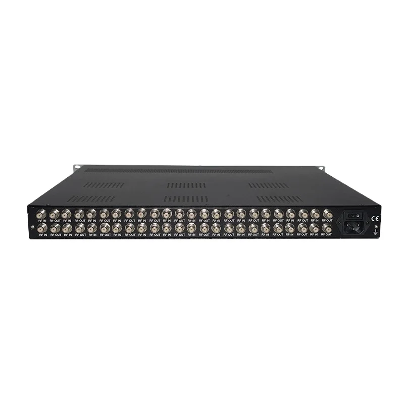 24-Ch FTA IRD Tuner to IP Gateway DVB-S2/DVB-C/DVB-T/ATSC/ISDB-T Satellite Receiver with 512 SPTS & 16 MPTS for CATV Headend