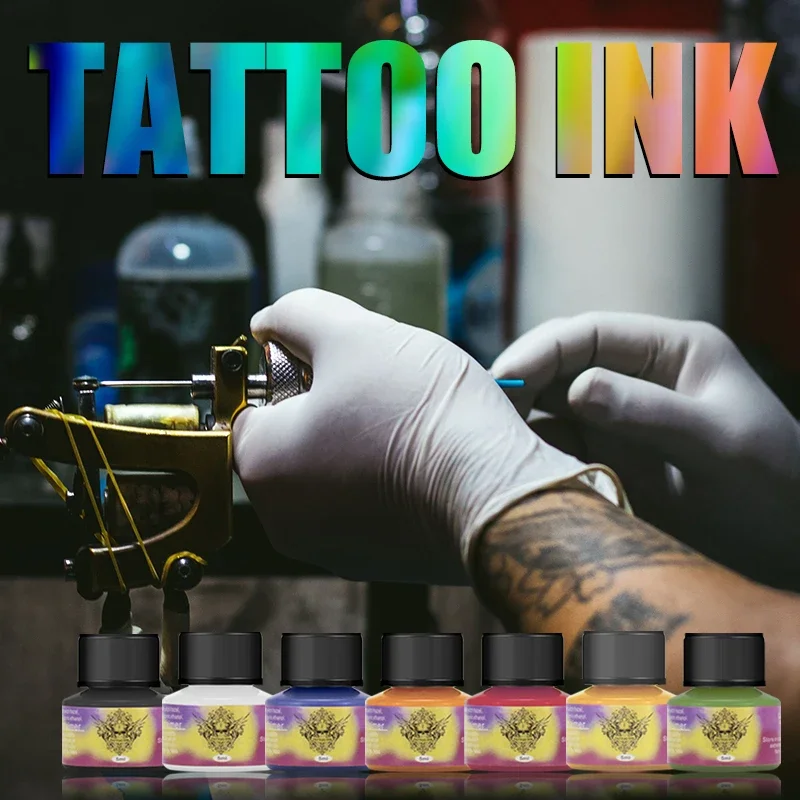 

Professional Tattoo Ink 5ml Pigment Safe Half Permanent Body Art Makeup Tattoo Kit Practice Set Tattoo Color Inks Penis Henna