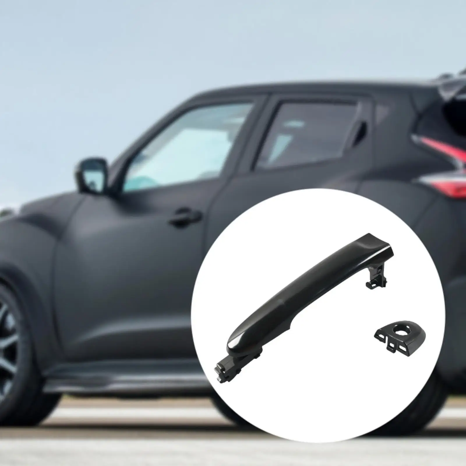 Door Handle Exterior Car Accessories Replacement for Nissan Versa Juke ABS Material Nonslip Surface Long Lasting Front