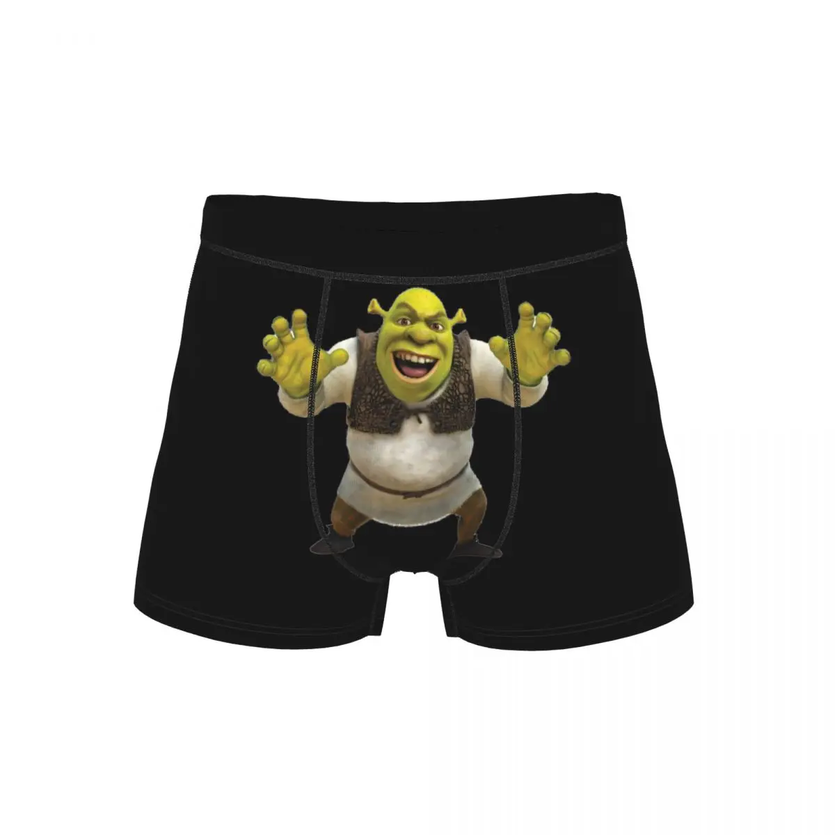 

Men S-Shreks Funny Meme Boxer Briefs Shorts Panties Breathable Underwear Homme Humor Long Underpants