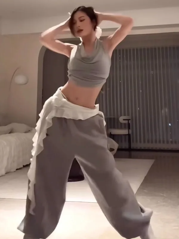 

Юбка А-силуэта с высокой талией, асимметричная, больших размеров, женская, осенне-зимняя, дизайнерская, с сетчатыми вставками, для полных женщин