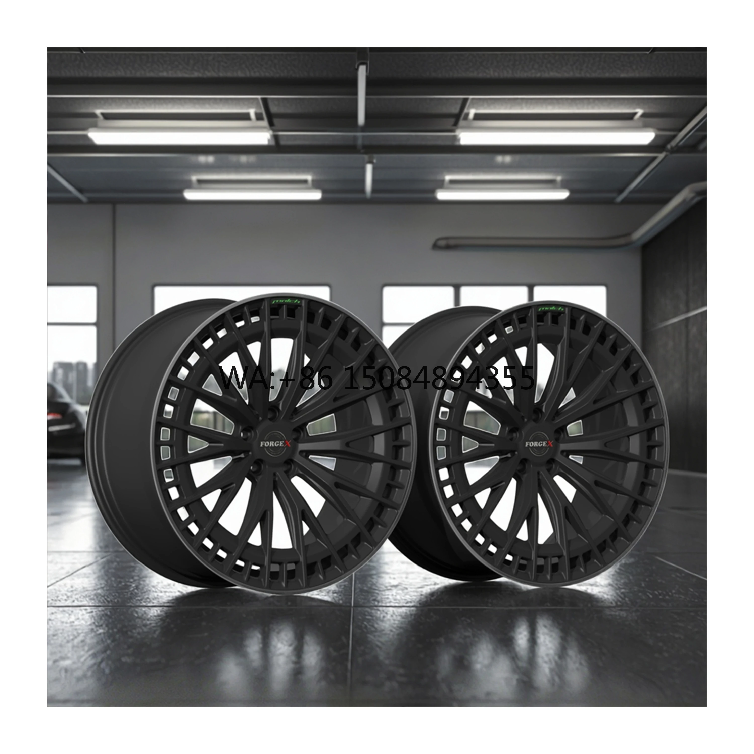 

Customized 19-22 Inch Matte Black Machined Edge Forged Wheels 30mm/40mm, compatible with Mercedes AMG Multiple Custom Colors