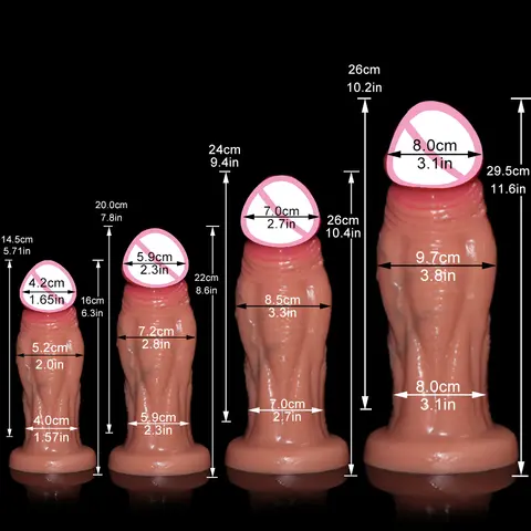 Consoladores anales enormes de 52-97mm para mujeres y hombres, Juguetes sexuales, Consolador realista de silicona, Consolador con tapón Anal, Miembro grueso 18+, Sex Shop, pene grande