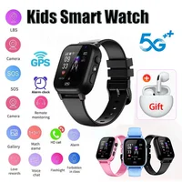 Reloj inteligente para niños 5G GPS ubicación videollamada tarjeta Sim SOS cámara infantil actualización impermeable 2025 para niños niñas agregar auricular