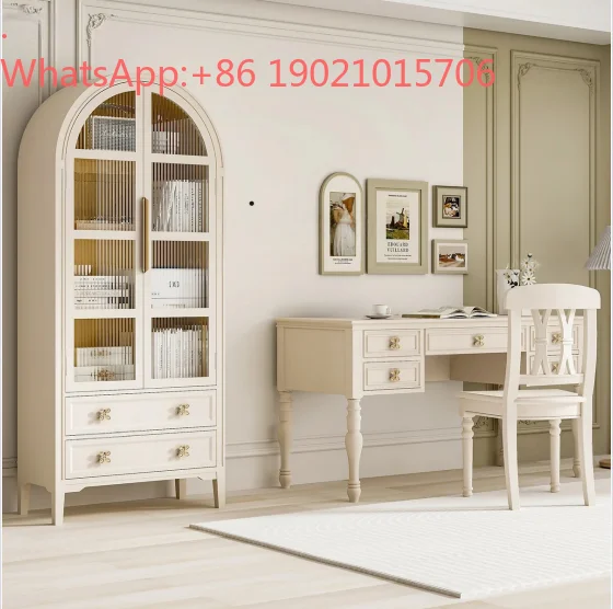 HXL desk simple modern office computer desk solid wood senior design student writing desk