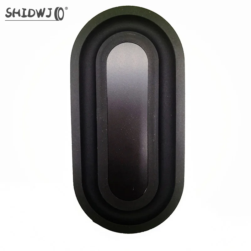 1pcs Oval Shape Bass Diaphragm Rubber DIY Speaker Plate Passive Radiator Auxiliary Bass Vibration Plates 58mmx120mm