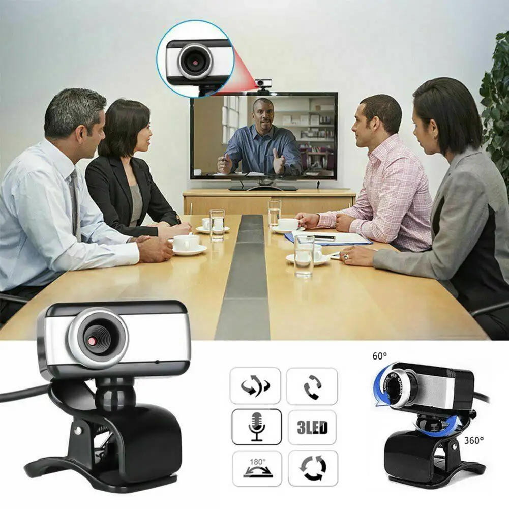 USB Webcam  Unique High Precision Compact  Built-in Microphone Web Video Camera