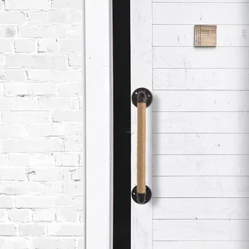 Vintage ferro arte maçaneta, nostalgia instalação aberta, pipeline armazém