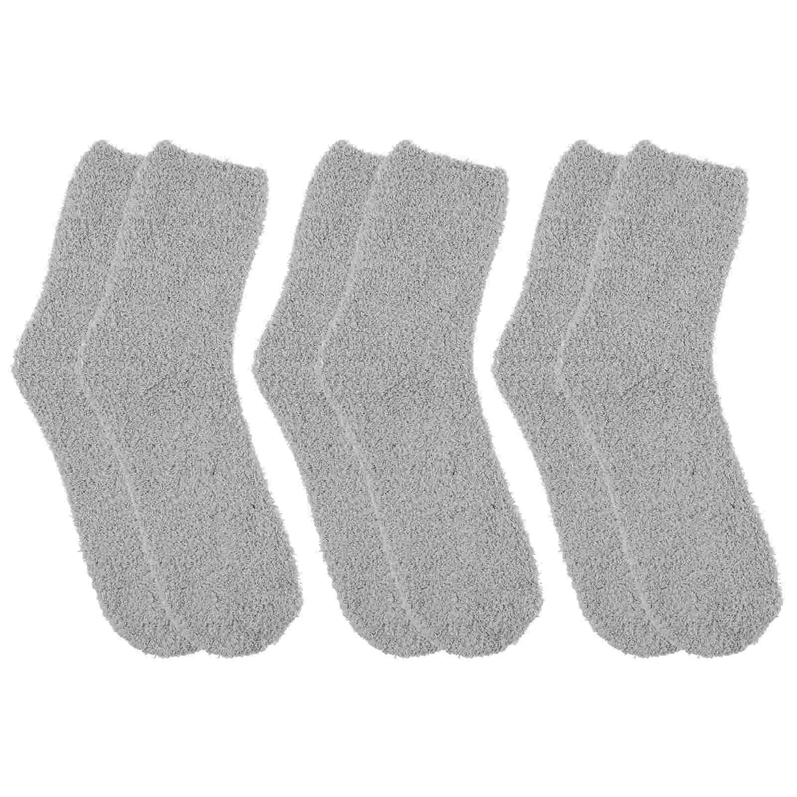 Thermal Sleeping Socks Home Stockings Slippers for Men Comfy Winter Stuffers' Aldult Fluffy