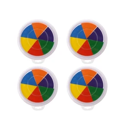 4 PCS Craft Ink Pads Washable Paints Stamp Pads 6 Colors Stamps Partner For Kids Scrapbooking Cards DIY Craft