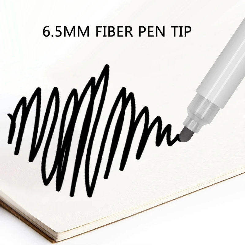 Pennarello cancellabile da 12 pezzi Pennarello per lavagna a 12 colori Larghezza da 6,5 ​​mm Pennarello liquido Dropship