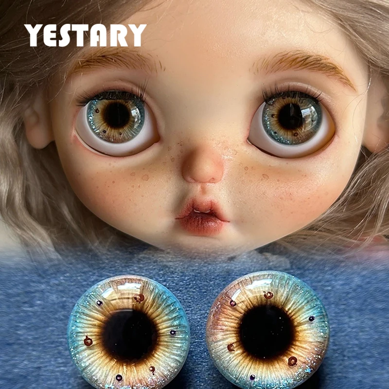 

YESTARY Eyes For Toys BJD Blythe Doll Accessories Sparkling Colorful Butterfly Eyes Dolls Crafts DIY Eyes Toys For Blythe Girls