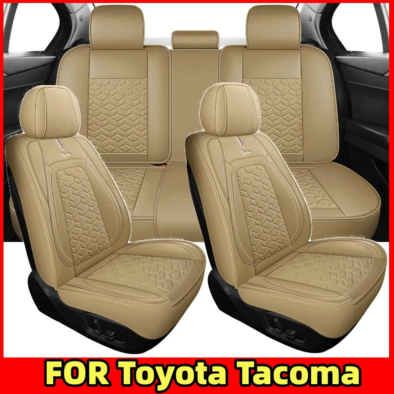 

FOR Toyota Tacoma Car seat cover Waterproof PU leather soft full wrap waterproof wear-resistant seat cover full set of 5seat