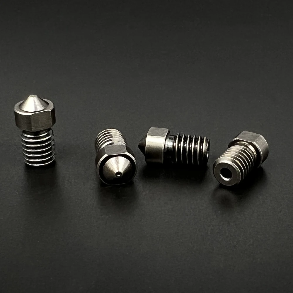 E3D V6 3D Nozzle Printer Parts Die Steel Nozzle V5 High Temperature Hardened Steel Nozzle M6 Thread 0.2/0.3/0.4/0.5/0.6 1.75mm