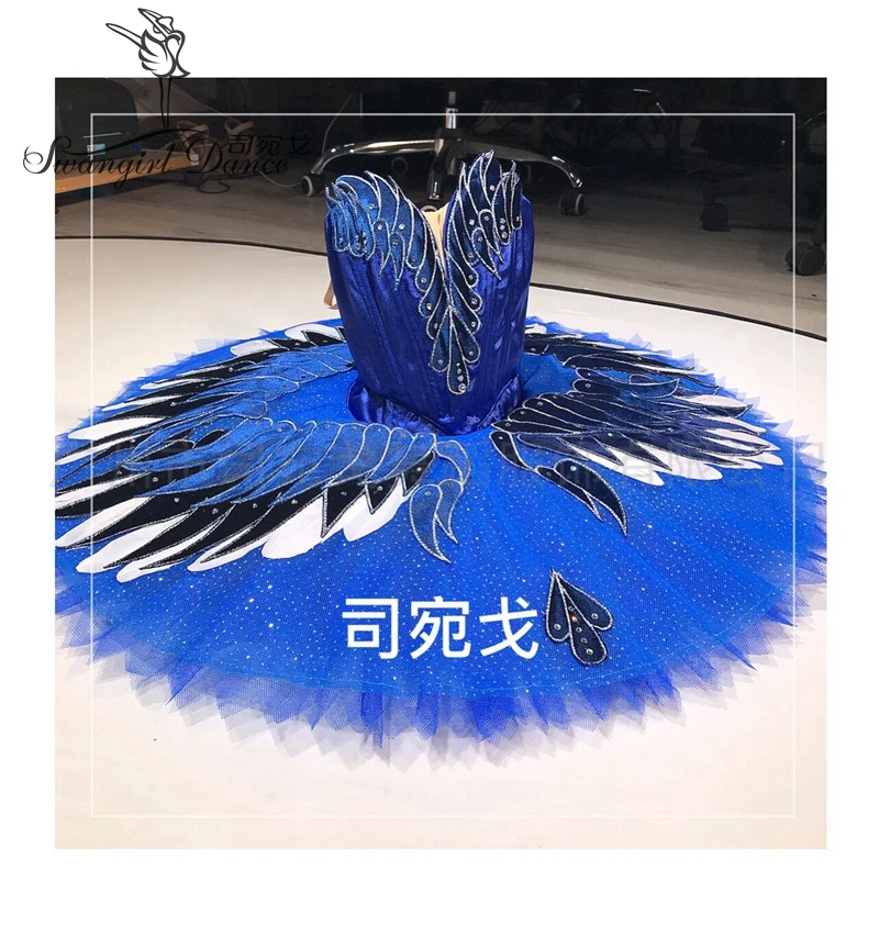 New Bluebird Professional Ballet Tutu Costumes Women Child YAGP Competition Tutu Performance Stage Costumes BT4017