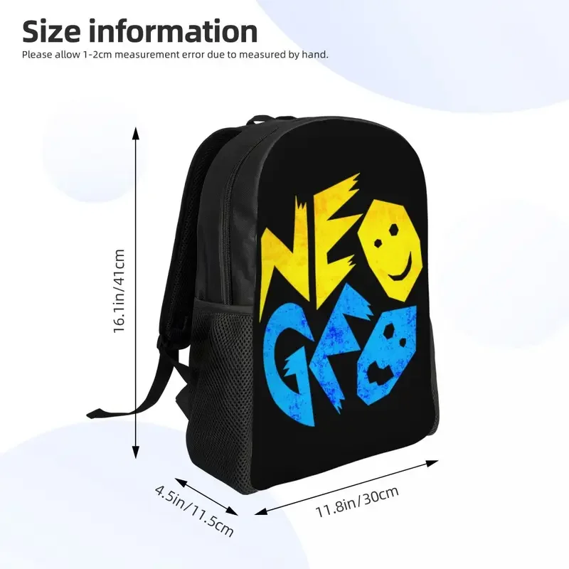 Benutzer definierte Arcade-Spiel Neo Geo Logo Laptop Rucksack Männer Frauen lässig Bücher tasche für College-Schüler Taschen