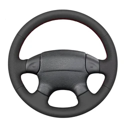 Black Faux Leather Car Steering Wheel Cover for Volkswagen VW Jetta MK3 Golf Polo GTI Passat B4 1991-1998