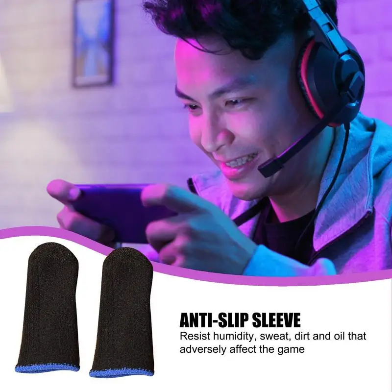 Guantes para pulgar para amantes de los juegos de teléfonos móviles, fundas para los dedos transpirables para pantalla táctil