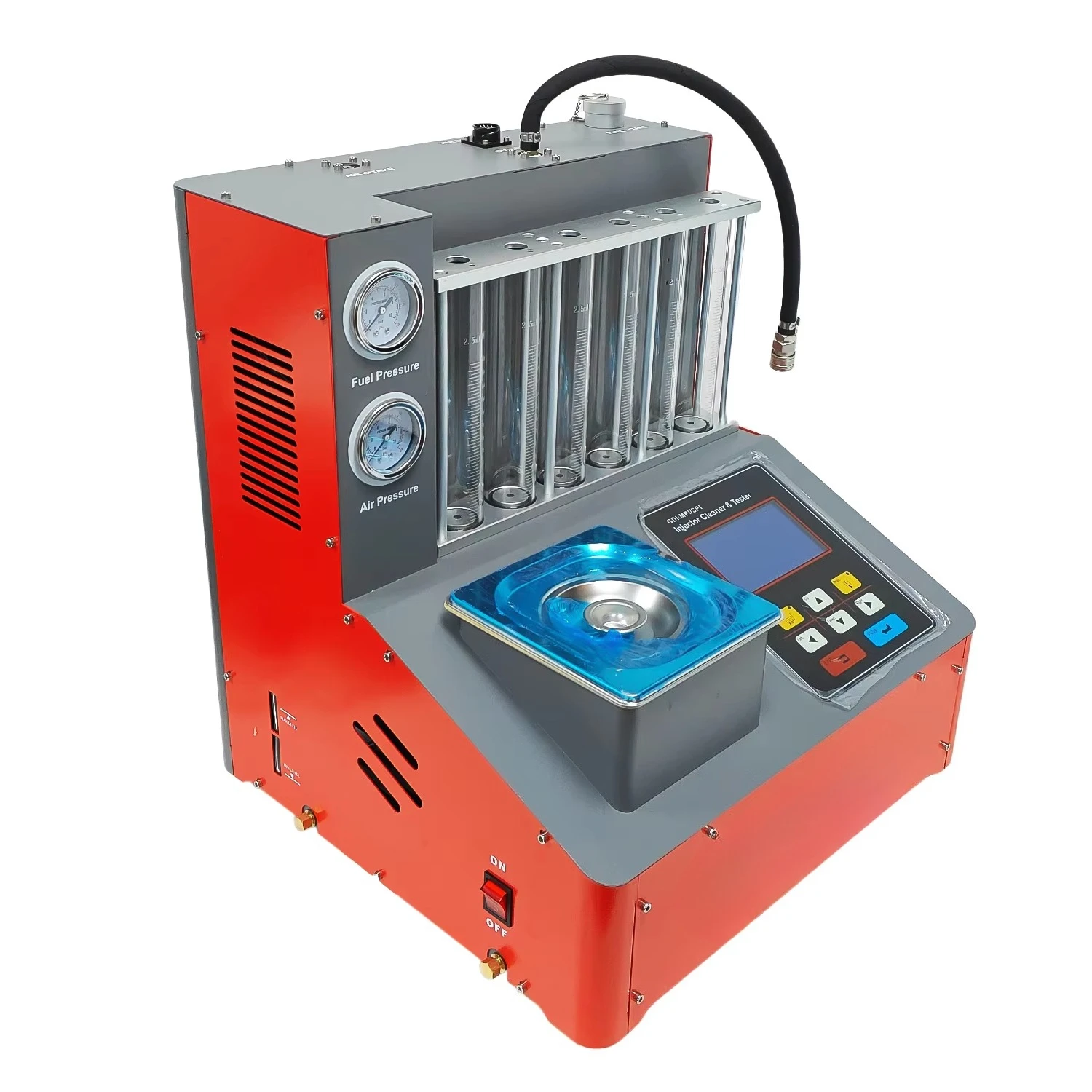 

Заводской CNC801A GDI 6-цилиндровый ультразвуковой очиститель и тестер форсунок с ЖК-экраном, тестер форсунок для Bmws Mercedess