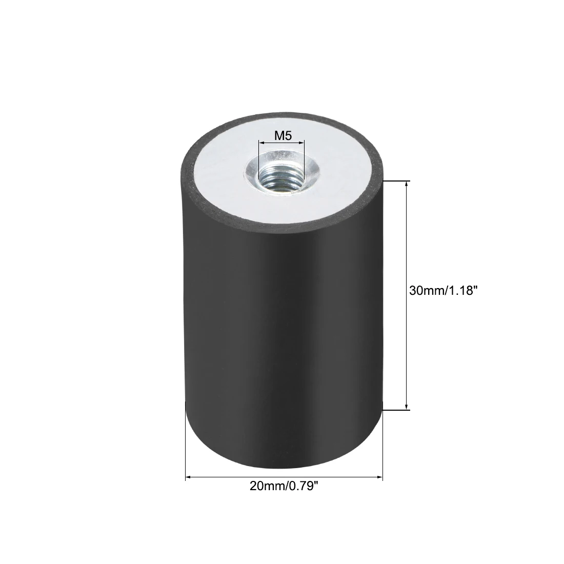 M4/5/6/8/10 Innengewinde Gummi Stoßdämpfer Anti Vibration Pad Gummi-Metall Silentblock Typ DD Gummi Halterung Flache Basis Block