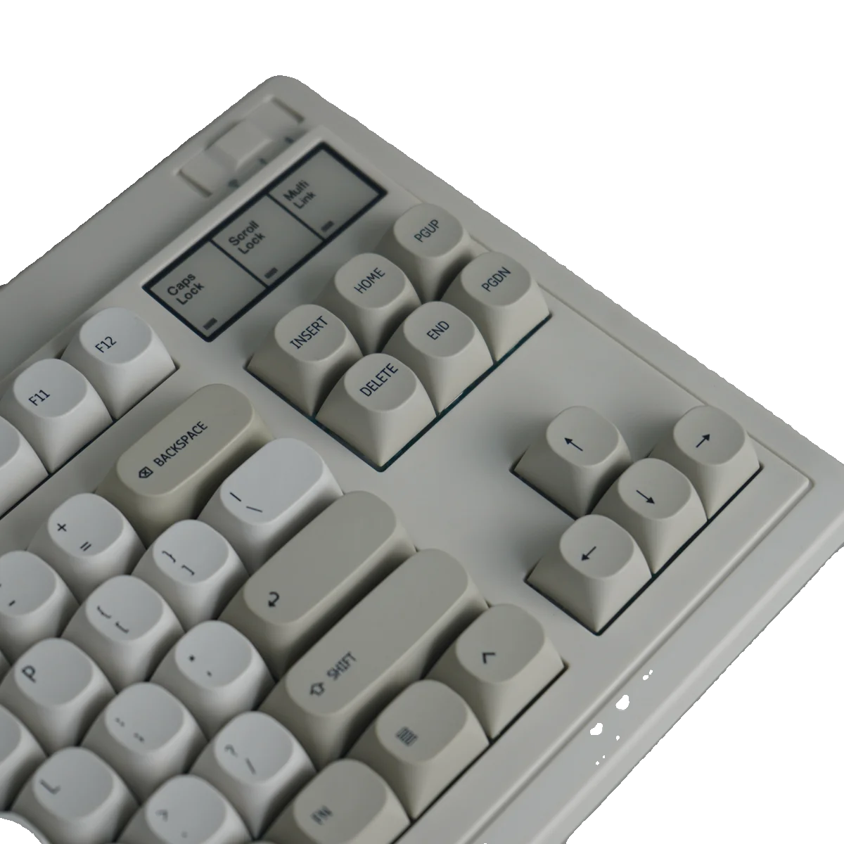 Minimalist retro style keycap pbt sublimation MA height light gray ball cap for mechanical keyboard 87 98 104