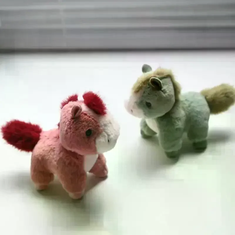 Charmante gevulde paardensleutelhanger; Pluche pony-cartoonpop; Rugzakdecoratie; Sleutelhanger; Ideaal voor kerst- en nieuwjaarscadeaus