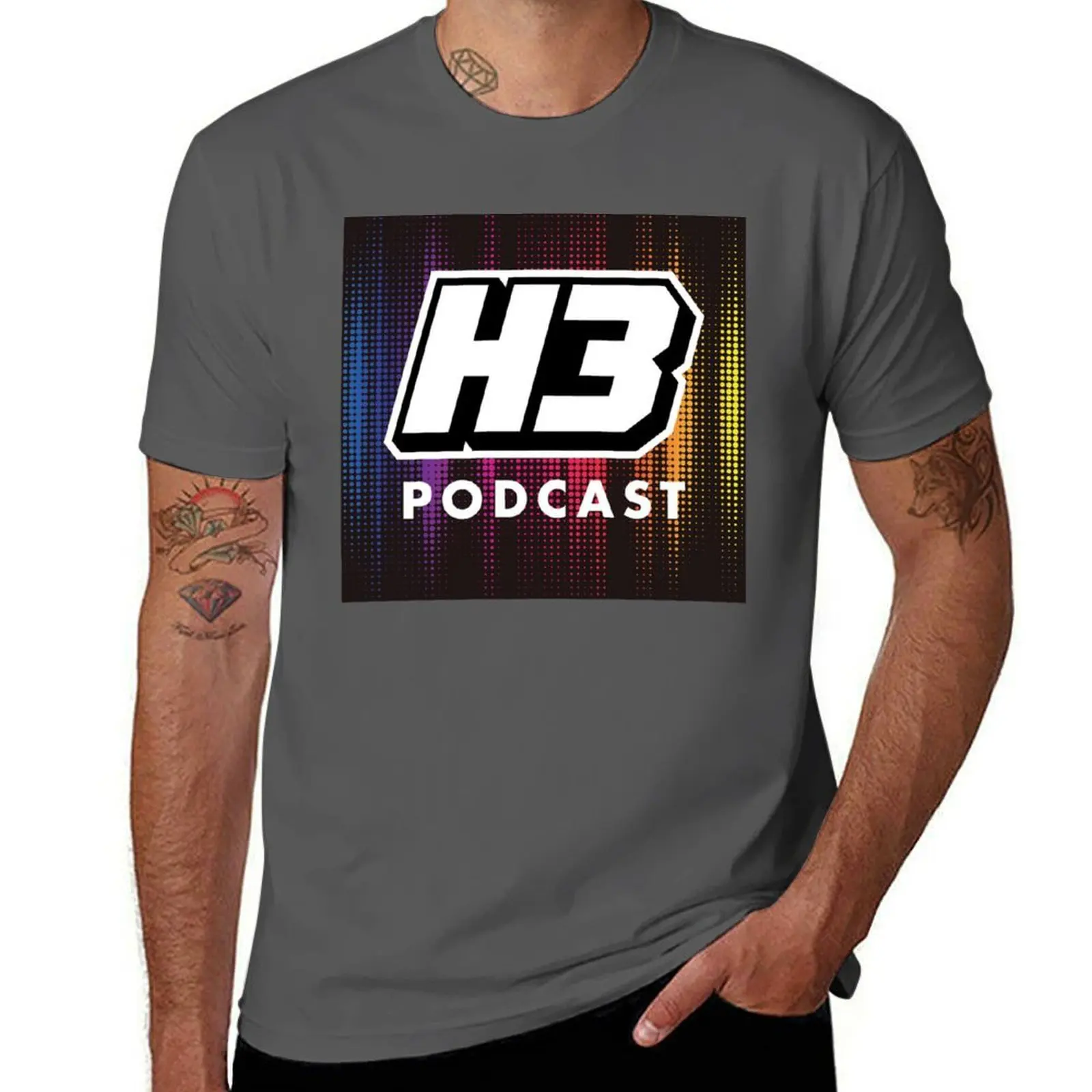 

H3 Podcast T-Shirt Fitness Quick Dry Short Sleeve Top