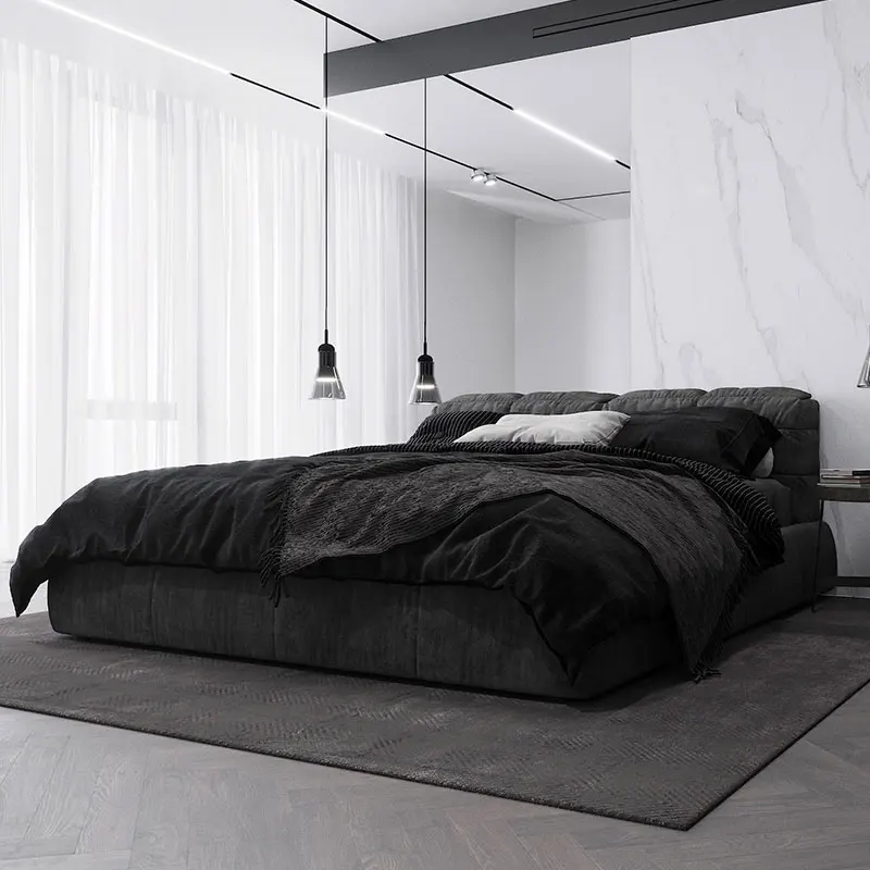 

Organizer Girls Bed Frames Queen Queen Fancy Sleeping Two Persons Bed Master Bedroom Muebles Para Dormitorio Furnitures