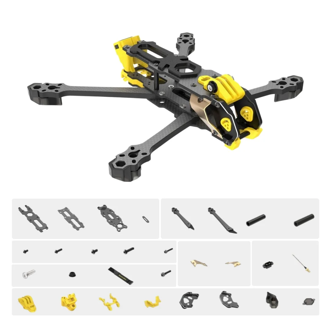 Mario 5 Frame Kit DC / XH Version with Carbon Fiber Plate FPV Freestyle RC Racing Drone